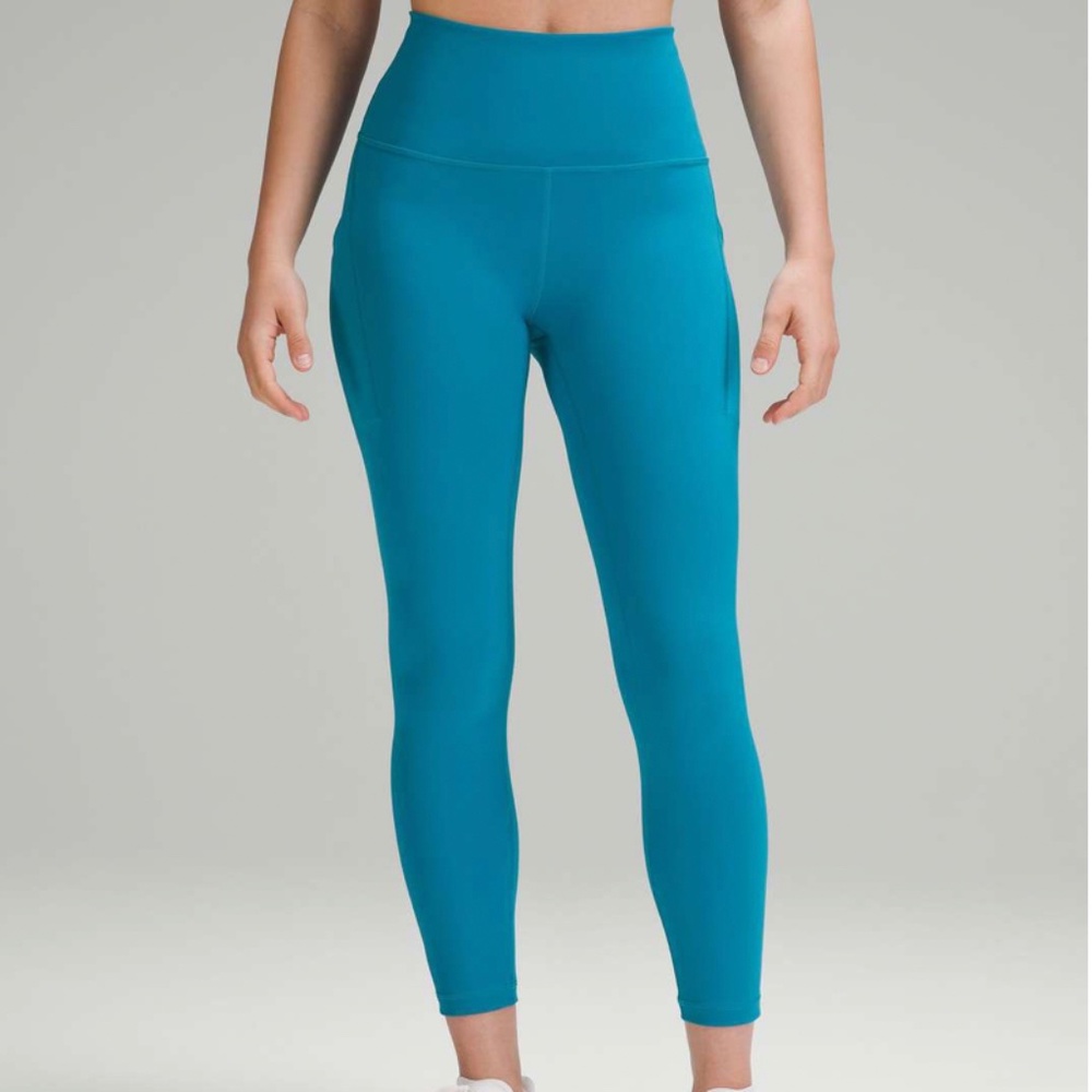 Lululemon | Wunder Train High-Rise Tight Pockets 25" | Hawaiian Blue | 6